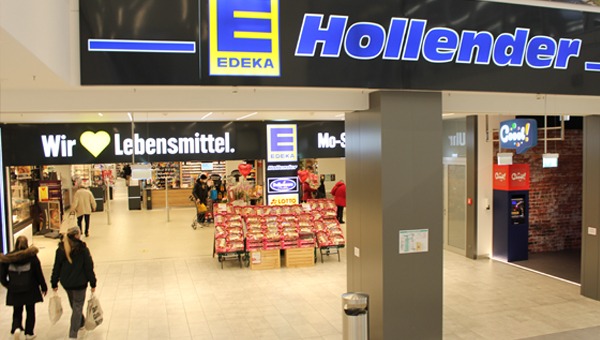 Eingang Edeka Hollender im Krohnstiegcenter