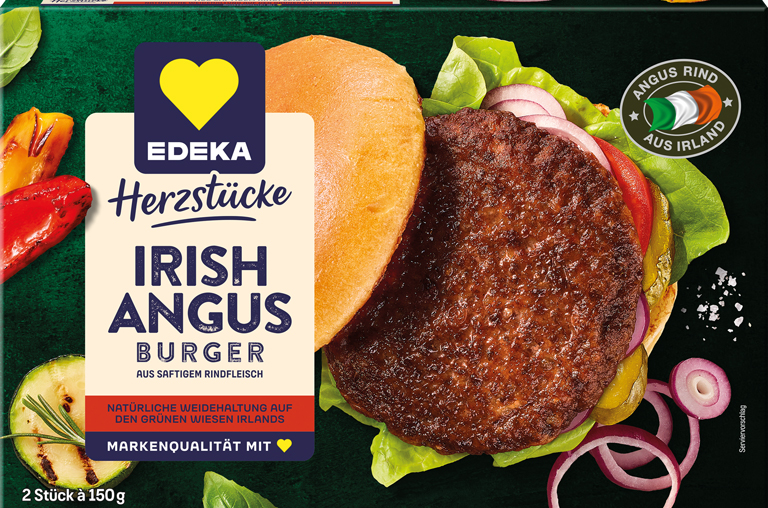 EDEKA Herzstücke Irish Black Anngus Burger Pattie