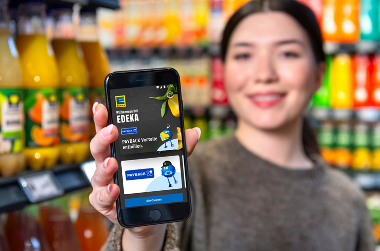 Das Sammeln von PAYBACK Punkten ist auch mit der EDEKA App möglich. Foto: PAYBACK GmbH