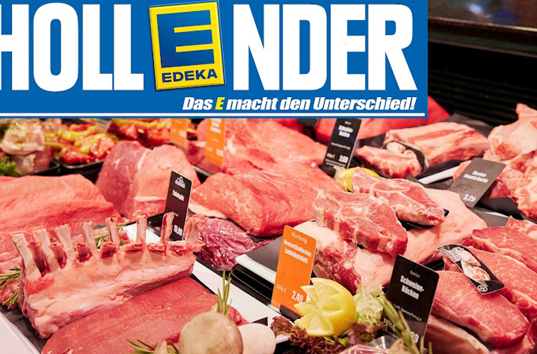 Fleischspezialitäten an der Bedientheke im Hollender-Markt